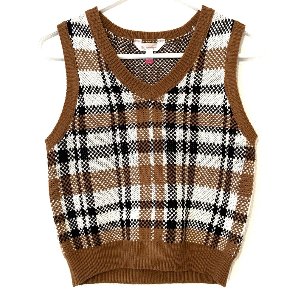 No Boundaries Plaid Vest